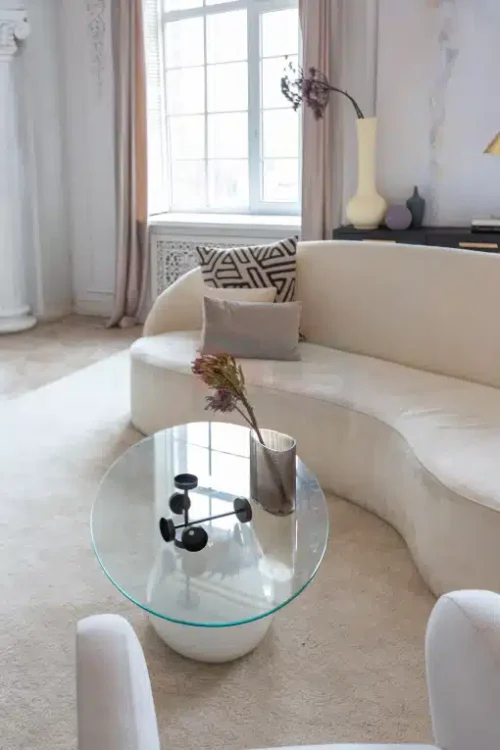 Mesa de Centro de Vidrio para Sala