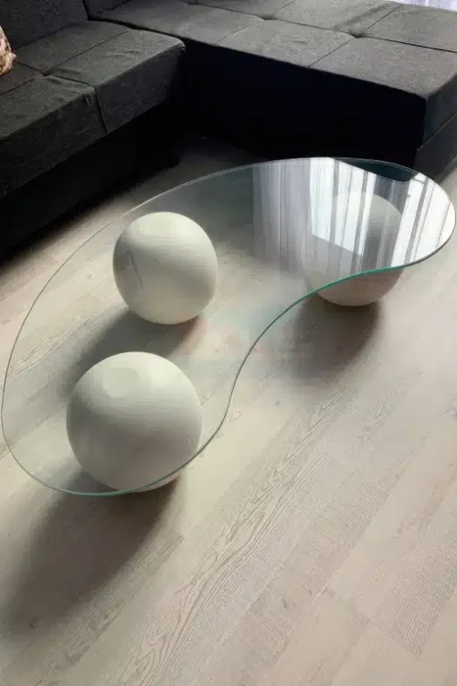 Mesa de Centro de Vidrio para Sala