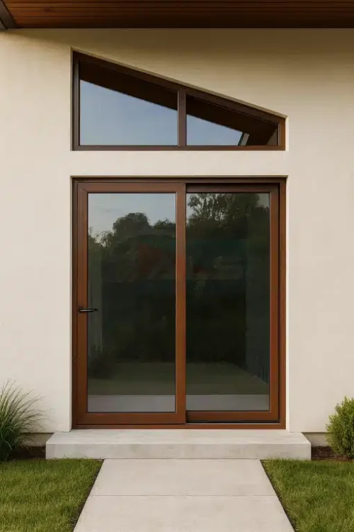 Puertas de PVC para Exterior Color Madera