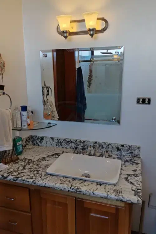 Espejo Biselado con Botones