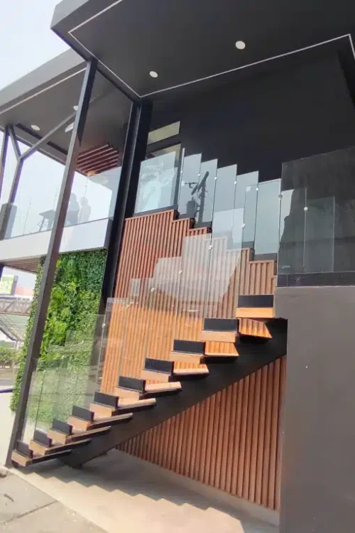 Pasamanos Modernos de Vidrio para Exterior