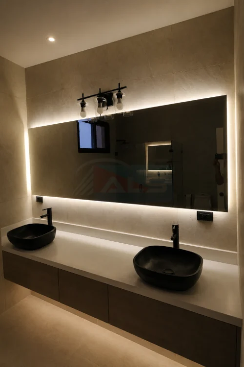 Espejo Grande con Luz Led