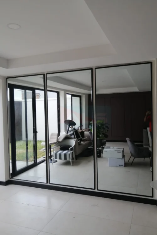 Espejos Grandes con Marco Rectangular Negro
