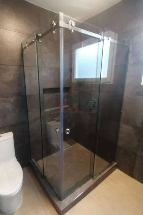 Puerta Corrediza de Baño Vidrio Templado